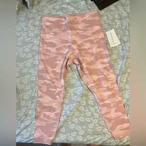 Athleta Pink Camo 7/8 Elation Tight